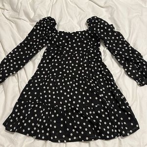 FAITHFULL THE BRAND Net Sustain Morissa Polka-dot Cotton-poplin Mini Dress (S)
